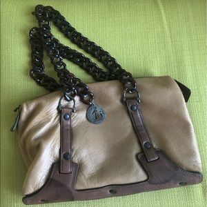 LANVIN soft leather caramel handbag